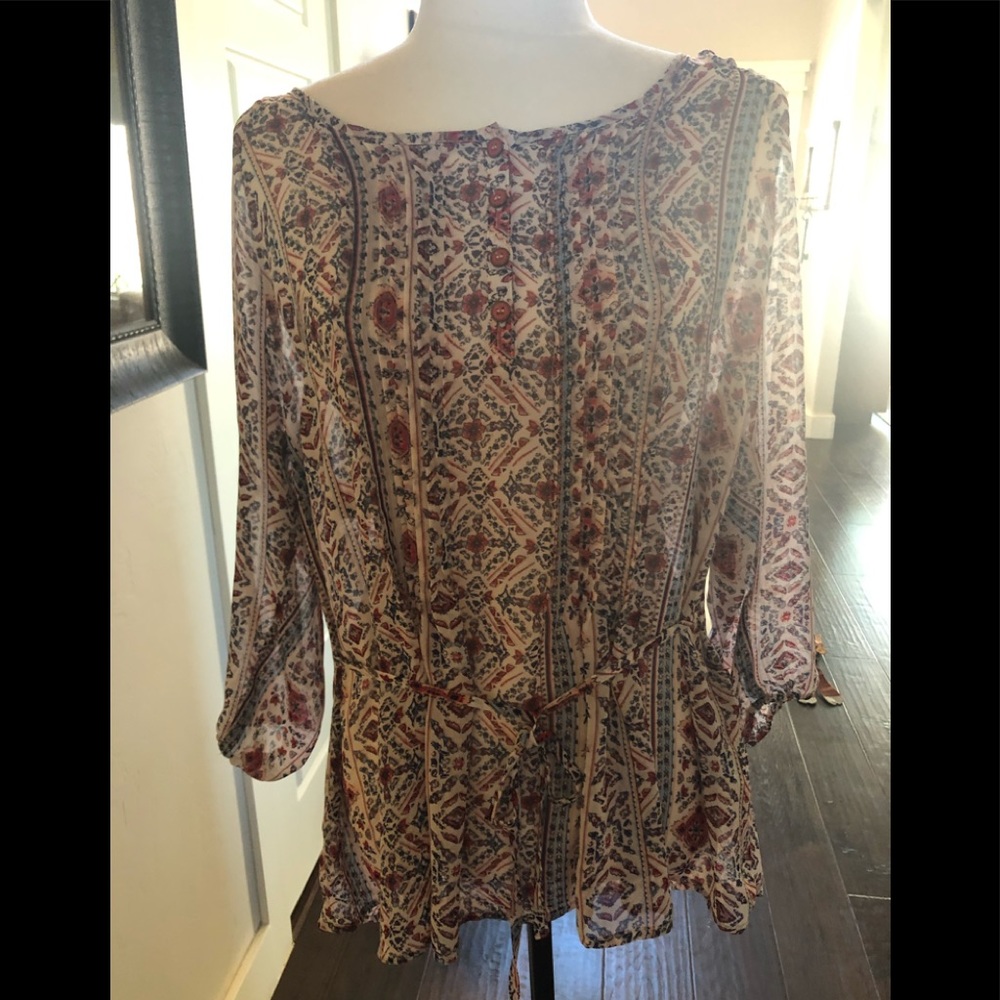 Beautiful soft feminine sheer tunic